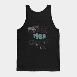 1983 on retro music, grunge radio Tank Top